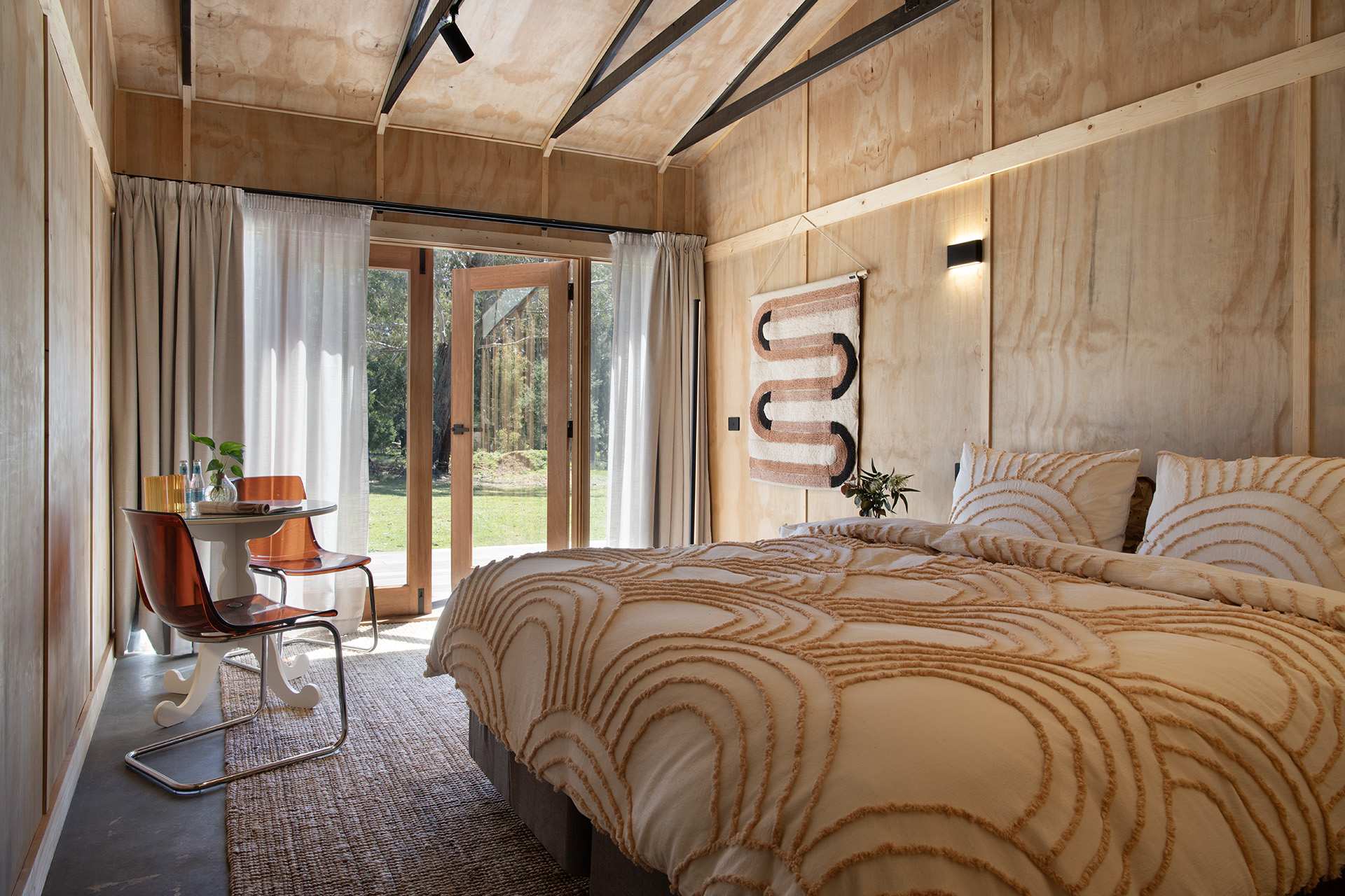 Timber bedroom