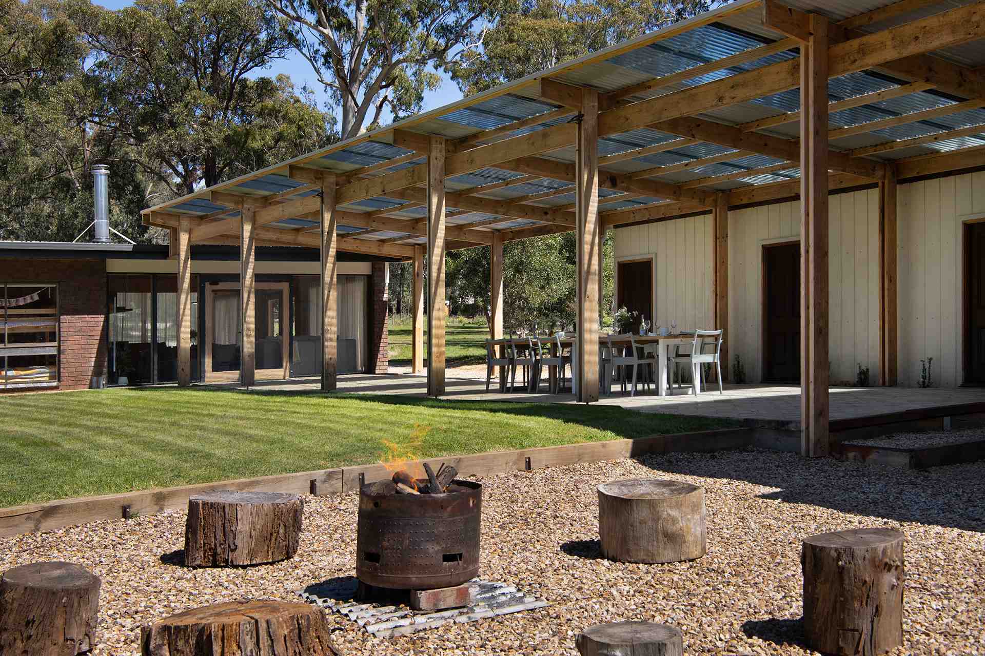 Fire pit area